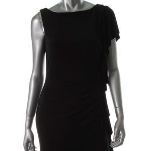 Ralph Lauren Matte-Jersey Ruffled Ruched dress